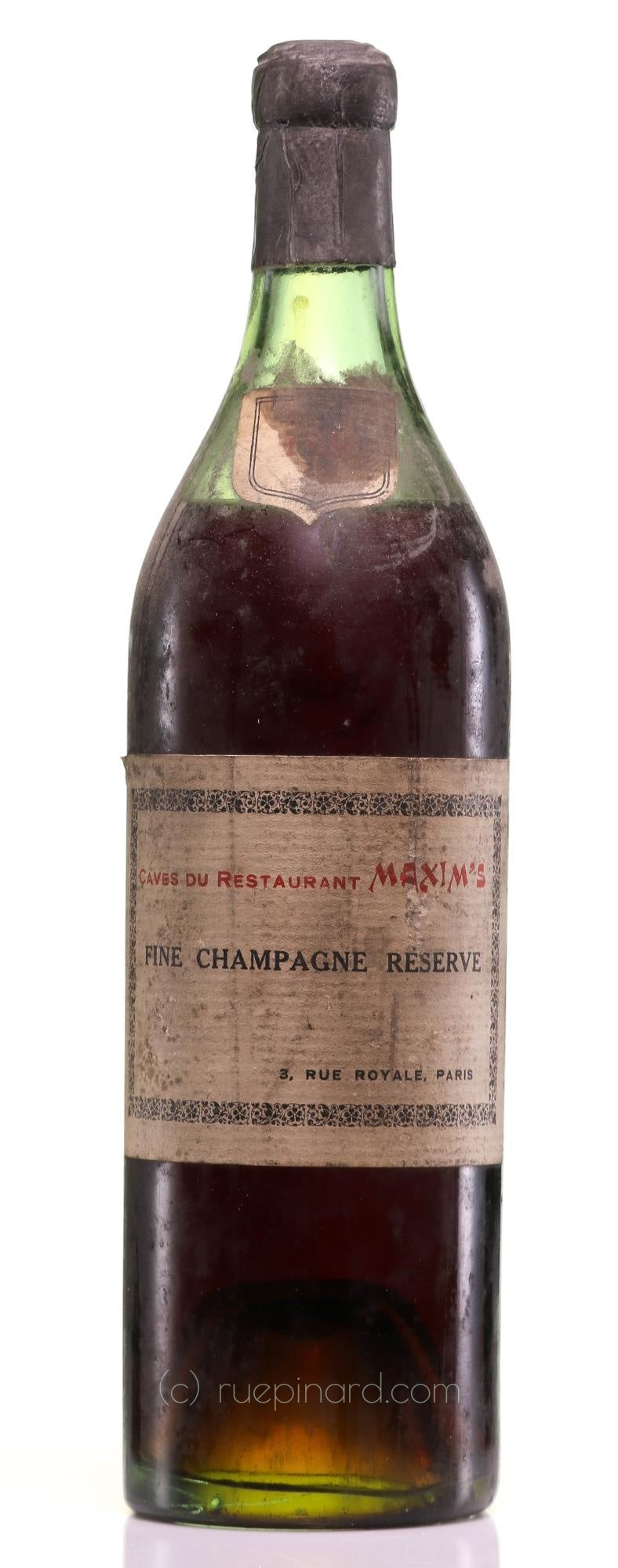 Cognac 1830 Maxim's - Caves du Restaurant Fine Champagne - Rue Pinard