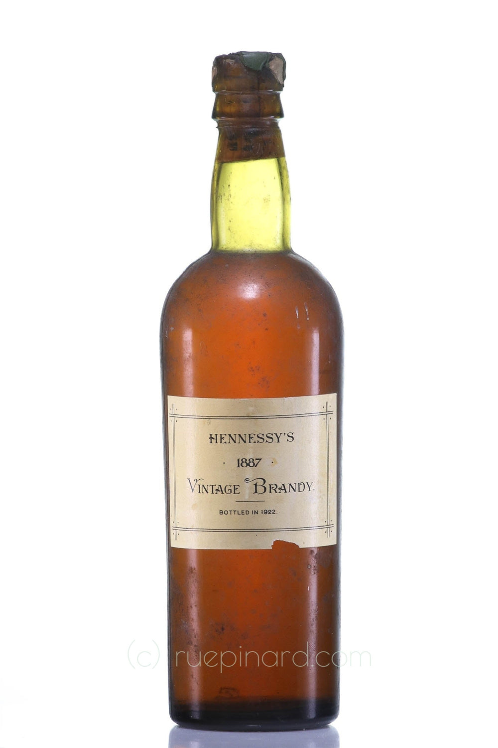 Hennessy 1887 Early Landed Vintage Bottled 1922 Cognac - Rue Pinard