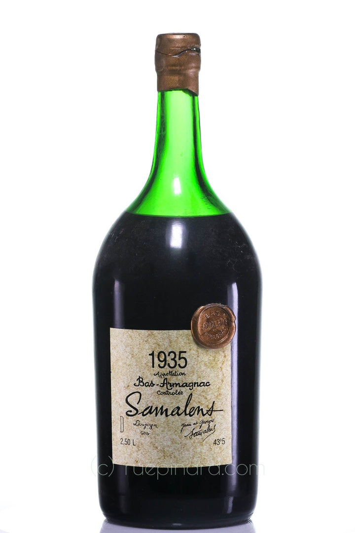 Samalens 1935 Aged Pot Armagnac Bas-Armagnac Waxbutton Brand - Rue Pinard