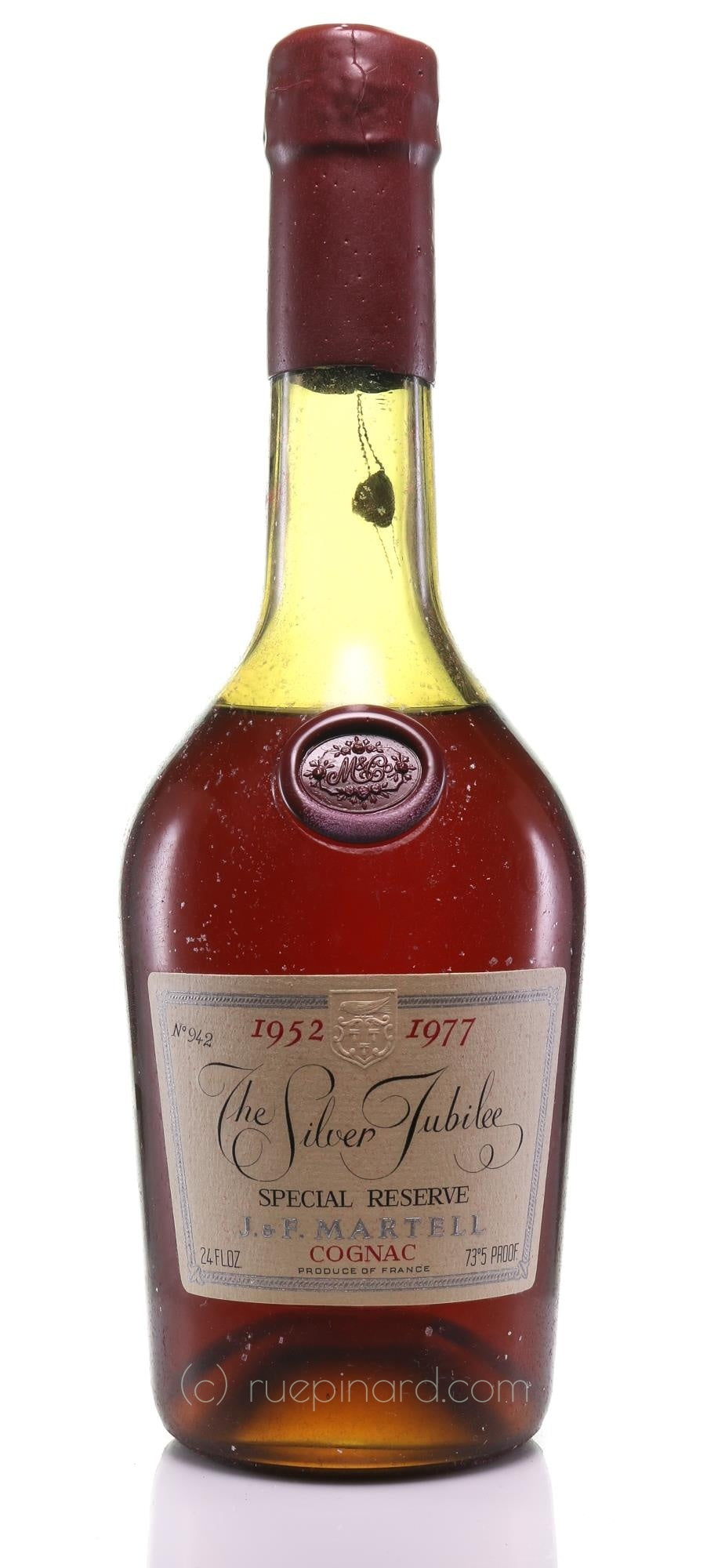 Martell Reserve Special Silver Jubilee Cognac 1952-1977 Limited Edition Collectible Master of Wine - Rue Pinard