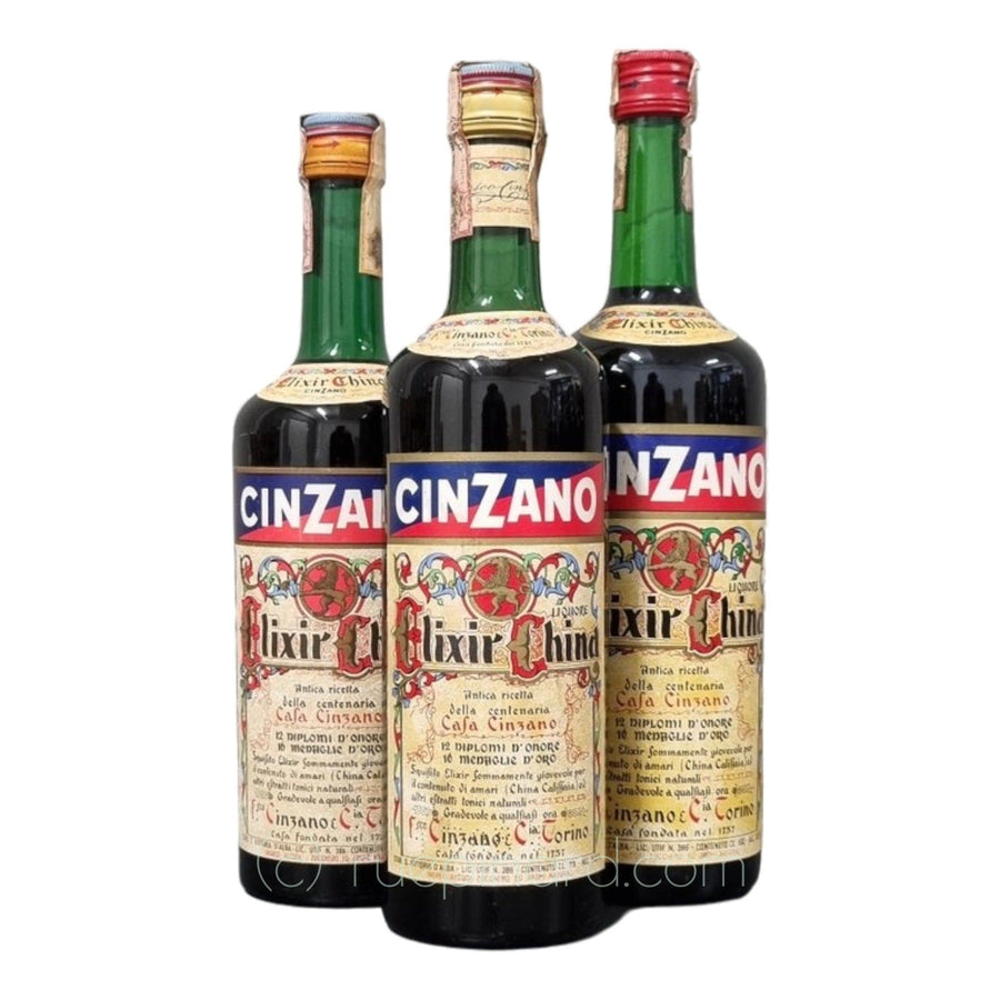 Vermouth Cinzano - Elixir China 3 bottles 1970s - Rue Pinard