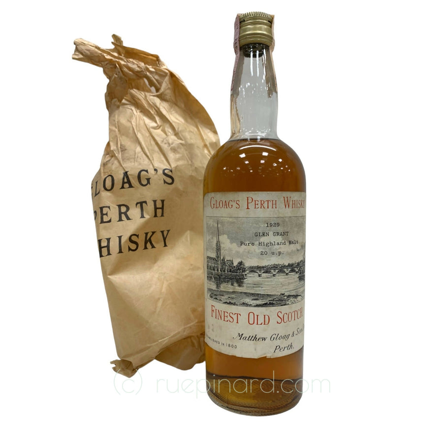 Glen Grant 1929 Bottled by Matthew Gloag & Son Ltd - Rue Pinard