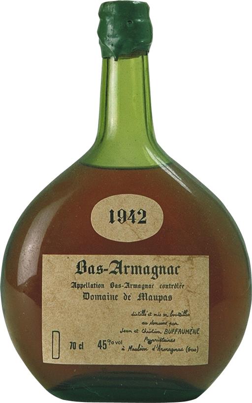 1942 Domaine de Maupas Armagnac - Jean et Christian Buffaumène, Bas-Armagnac - Rue Pinard