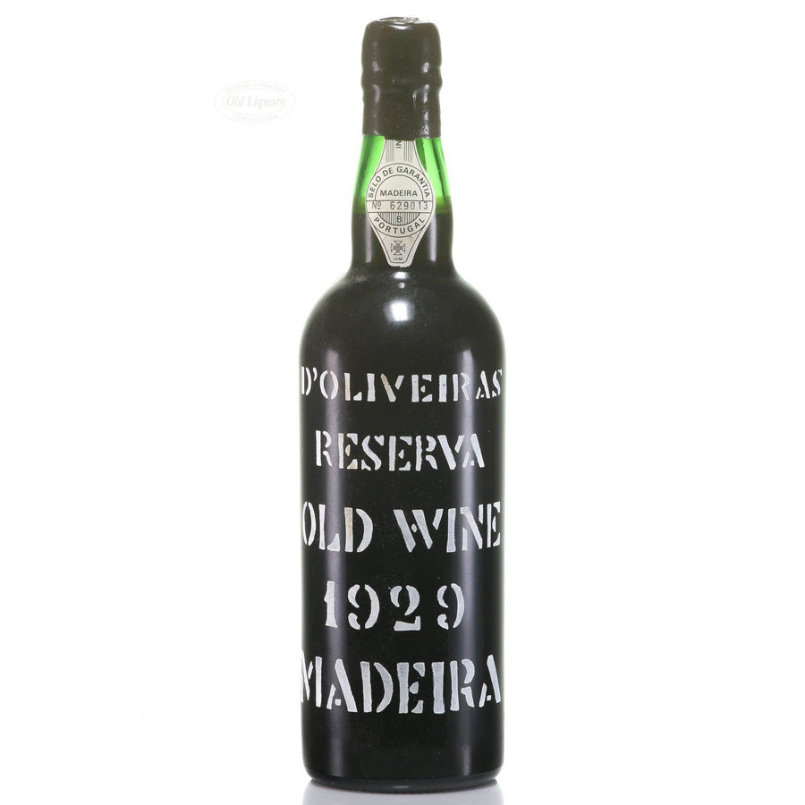 Madeira 1929 Oliveiras Reserva Old Wine SKU 7349