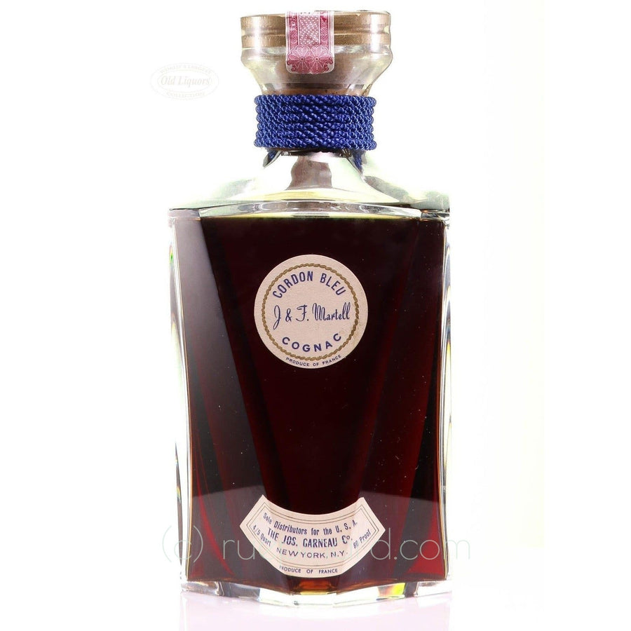 Martell Cordon Bleu Cognac Baccarat Decanter Bot 1960s SKU 9810