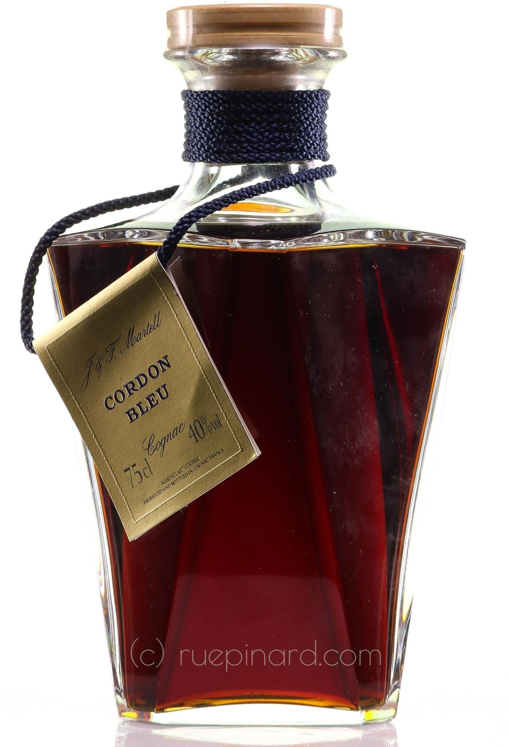 1980 Martell Cordon Bleu Cognac Decanter with Extra Stopper - Rue Pinard