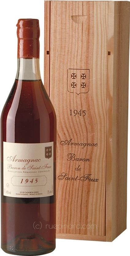 Baron de Saint-Feux 1945 Grand Bas-Armagnac, Bottled 1996 - Rue Pinard