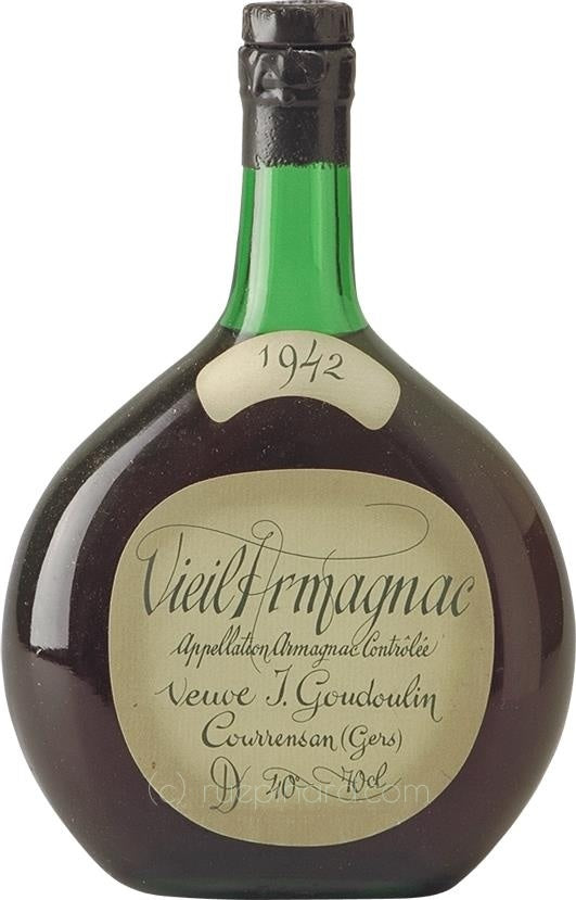 Goudoulin Veuve J. Armagnac 1942 Ténaréze Baco/Ugni Blanc Vintage - Rue Pinard