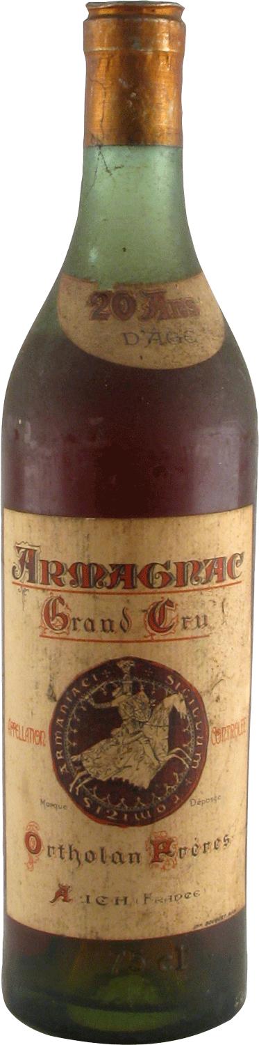 Ortholan Freres 1940 Armagnac, Haut-Armagnac Grand Cru, Aged Over 20 Years - Rue Pinard