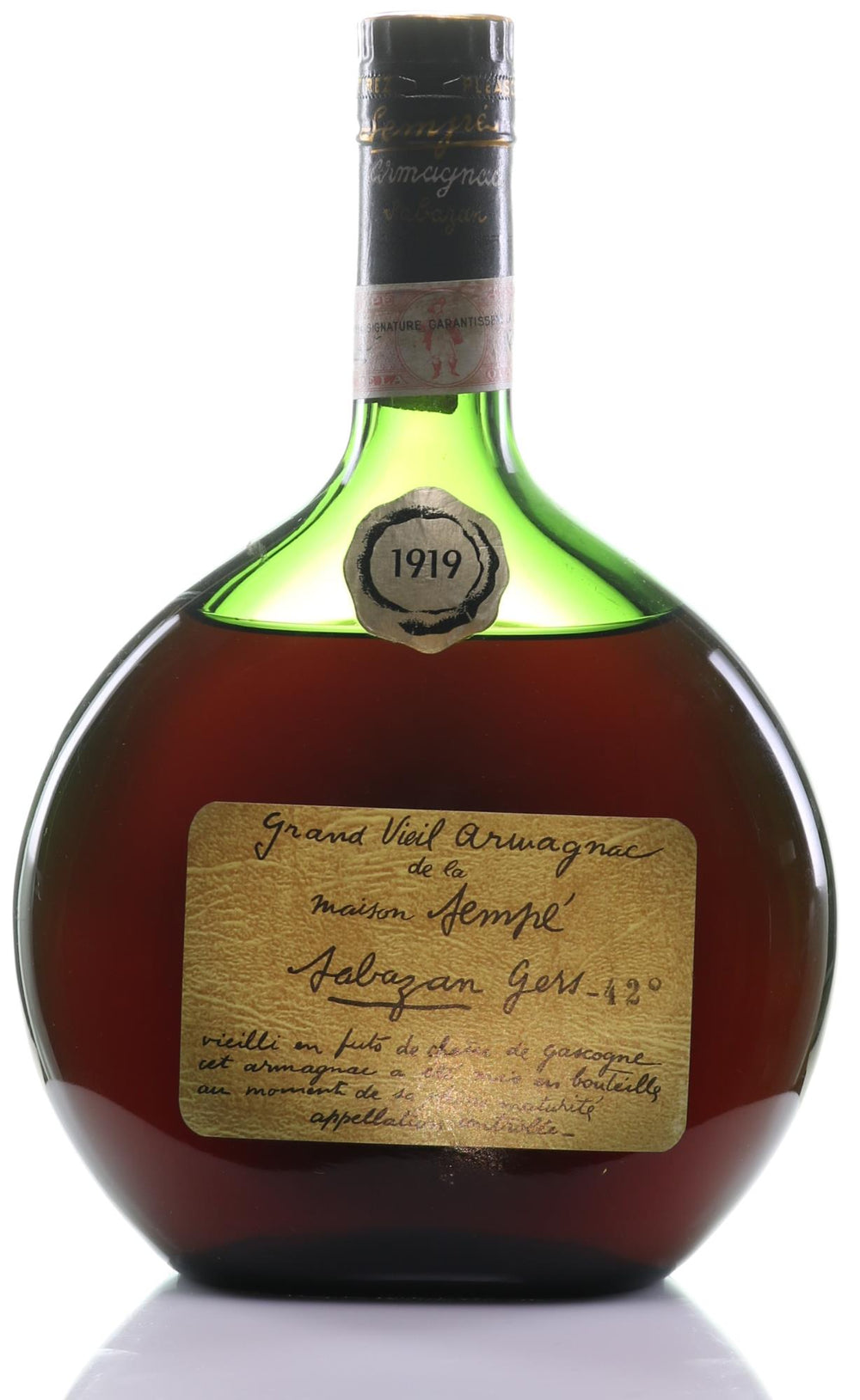 1919 Sempé Grand Vieil Armagnac Label No. 174859 - Rue Pinard