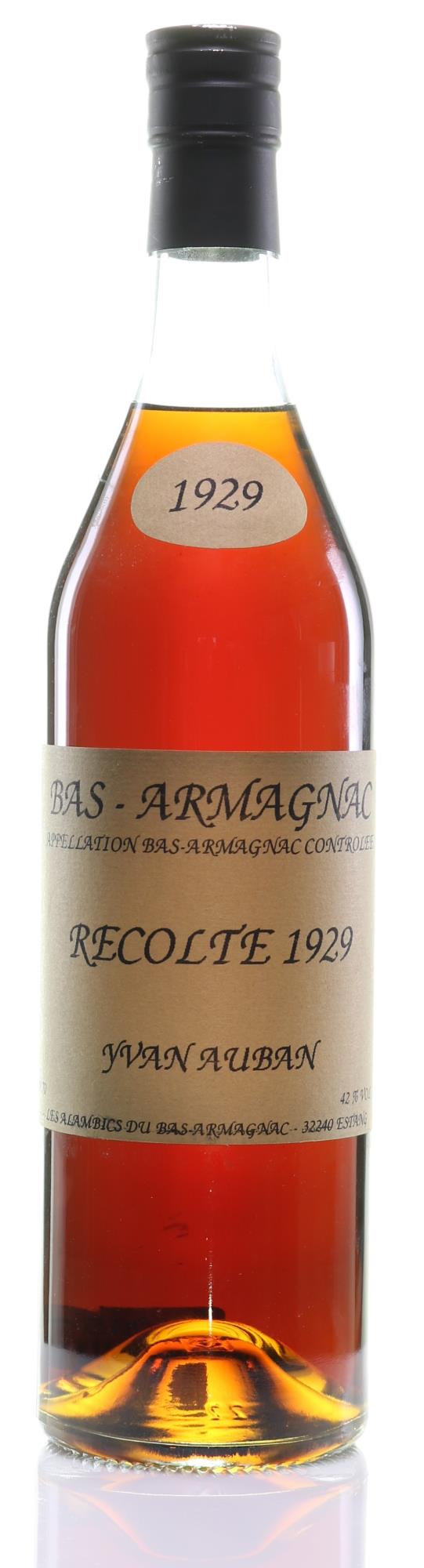 1950 Domaine Yvan Auban-Laberdoulive Bas-Armagnac Récolte Armagnac - Rue Pinard