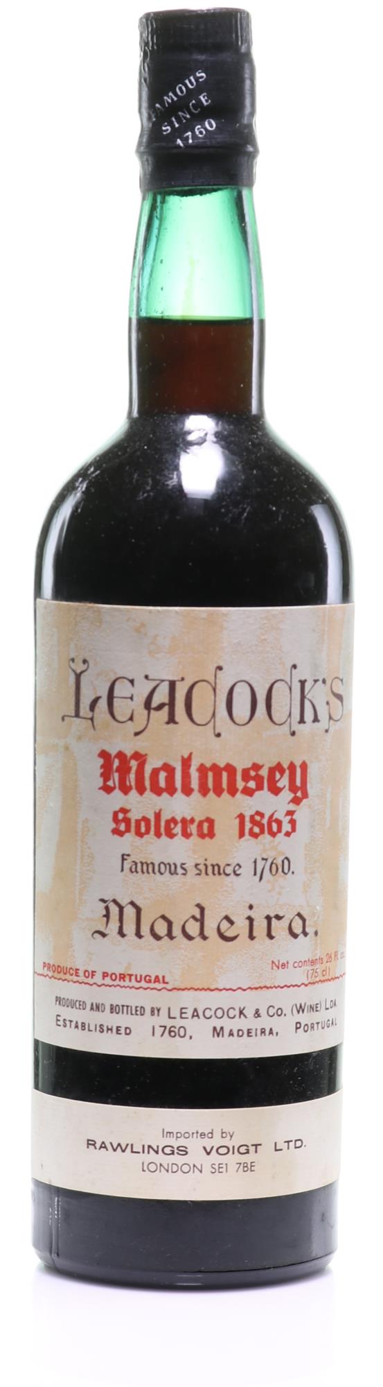 Leacock's Malmsey Madeira Solera 1863 - Rue Pinard
