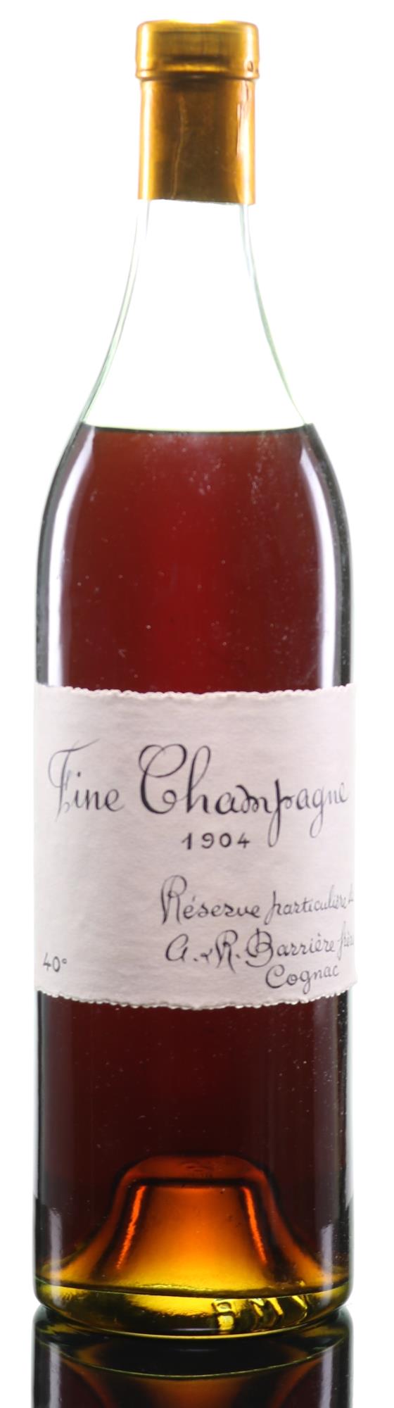Barrière Freres Fine Champagne Réserve Particulière 1904 Cognac - Rue Pinard