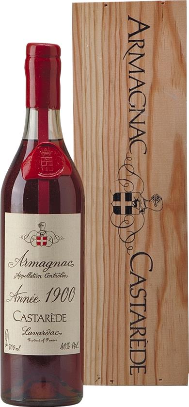 Castarède Armagnac 1900, Ténaréze Origin, Waxbutton w/ Crest, Dry Apricot & Fig, Nutty Finish, 94 Points (Wine Enthusiast) - Rue Pinard