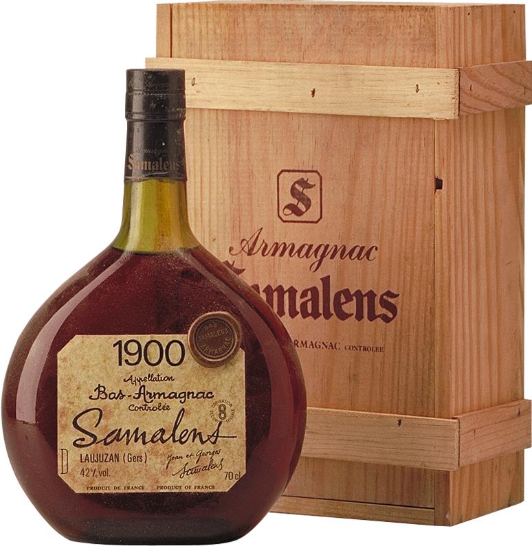 Samalens 1900 Bas-Armagnac Armagnac, in Original Wooden Case - Rue Pinard