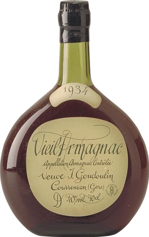 1934 Goudoulin Veuve J. Armagnac - Ténaréze Baco & Ugni Blanc - Rue Pinard