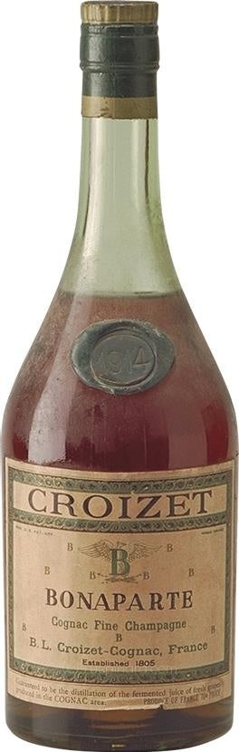 1914 Croizet B. Léon Cognac Fine Champagne - Collector's Item - Rue Pinard