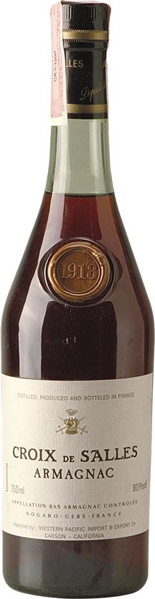 1918 Croix de Salles Armagnac from Bas-Armagnac, Adorned with Glass Wax Shoulder Button - Rue Pinard