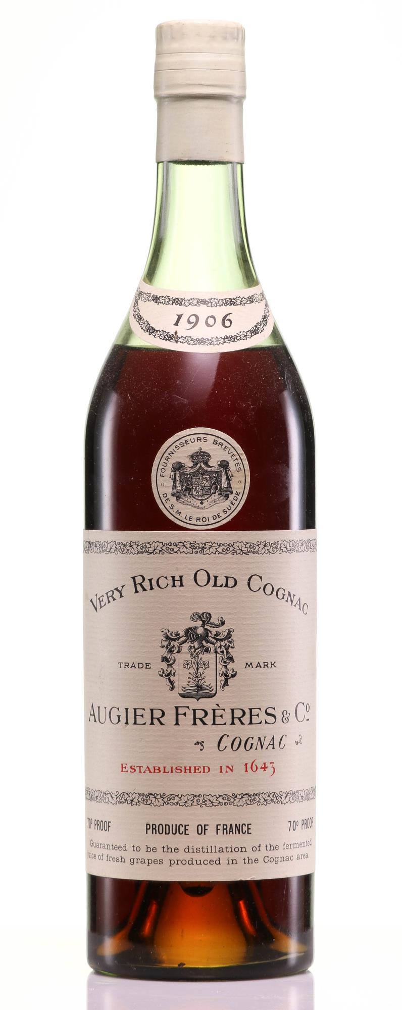 Augier Frères Very Rich Old Cognac, 1906 Vintage, 30s Bottling - Rue Pinard