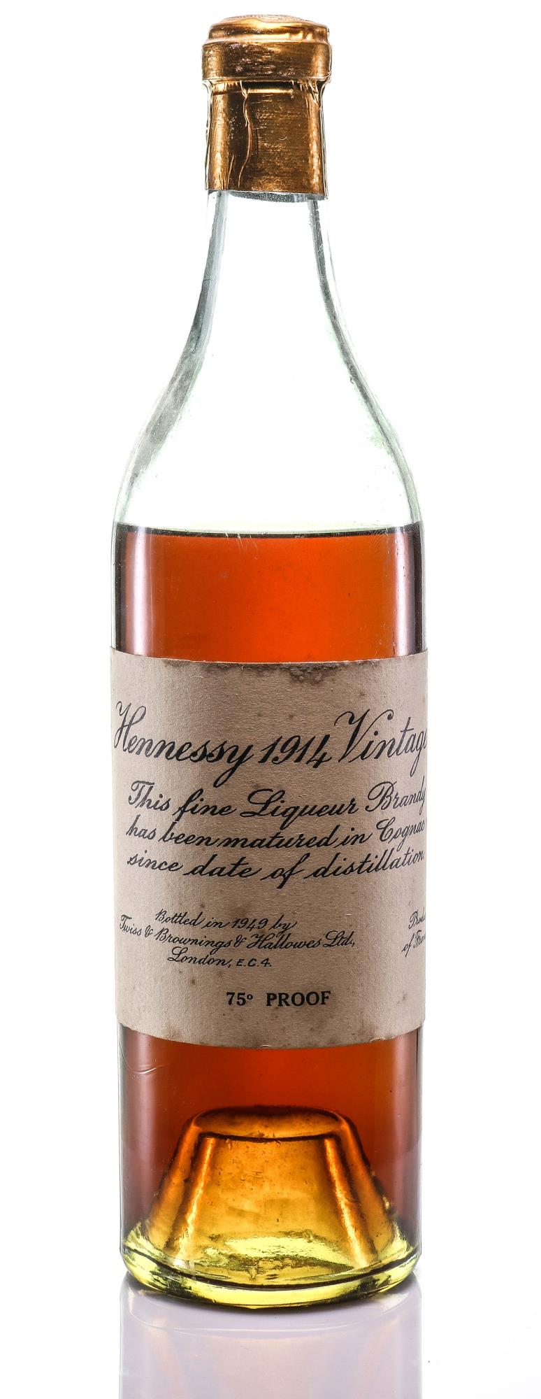 1914 Hennessy Twiss Brownings Hallows Cognac - Rue Pinard