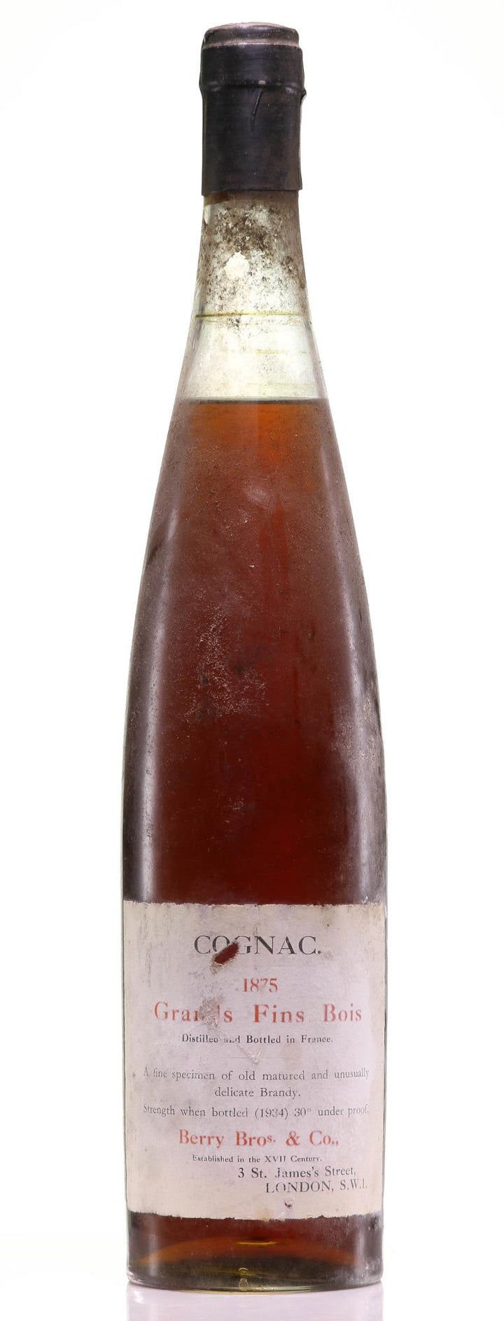 1875 Berry Brothers & Rudd Grands Fine Bois Cognac, Bottled 1934 - Rue Pinard