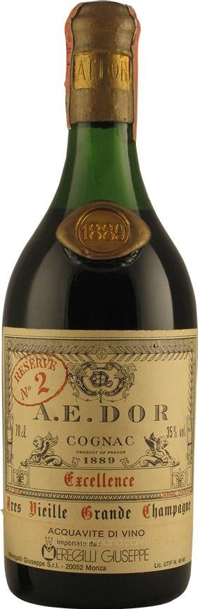 A.E. DOR No. 2 Grande Champagne Excellence Très Vieille Cognac 1889 Vintage - Rue Pinard