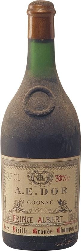 1840 A.E. DOR Très Vieille Cognac, Grande Champagne, France - Rue Pinard