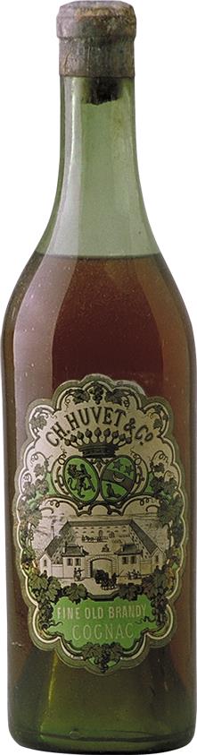 1930s/1950s Huvet & Co Cognac (Handblown Bottle) - Rue Pinard