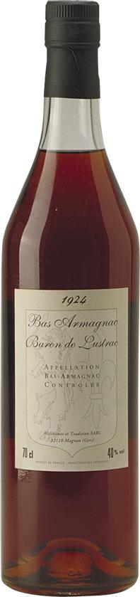 Baron de Lustrac Armagnac 1924, Grand Bas-Armagnac - Rue Pinard