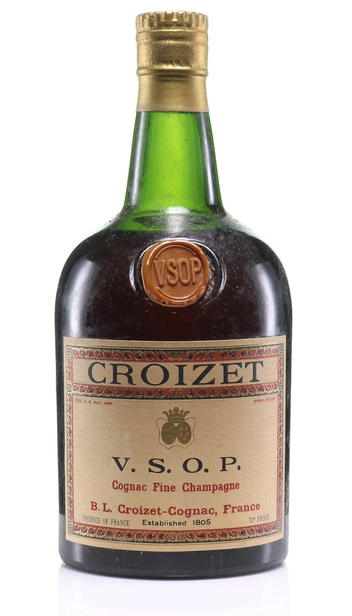 Croizet V.S.O.P. Fine Champagne Cognac 1960s, - Rue Pinard