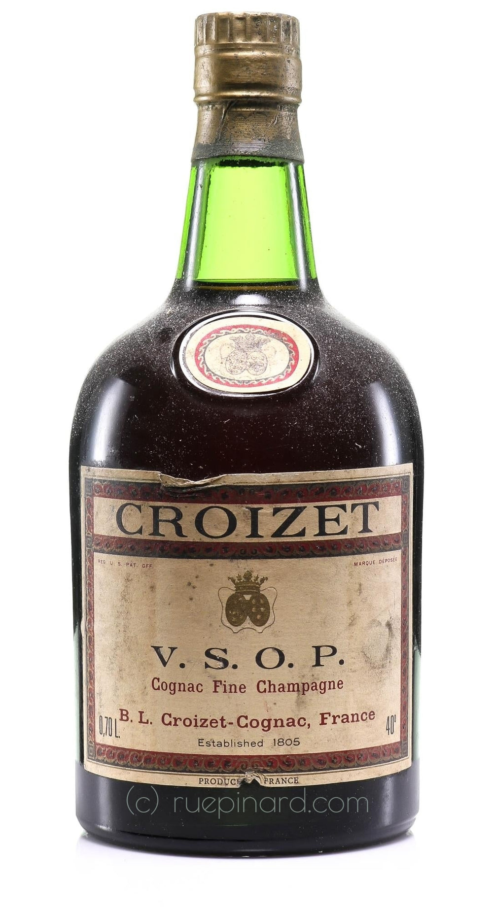 Croizet V.S.O.P. Fine Champagne Cognac 1960s - Rue Pinard