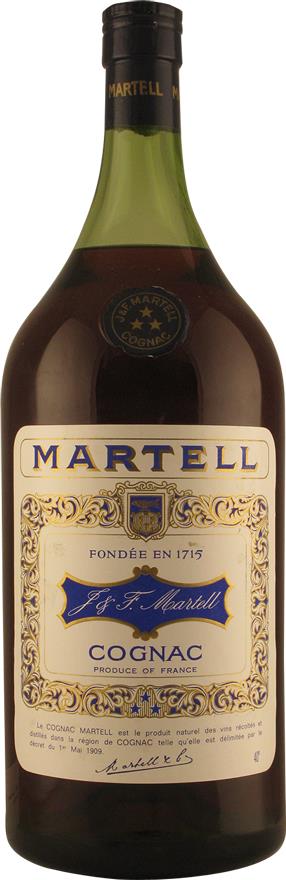 1970s Martell's Very Old Pale 3 Star Cognac, 2.5L