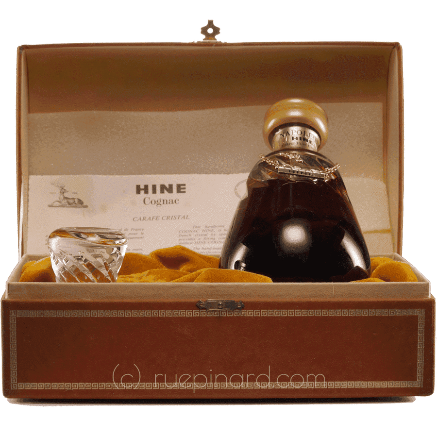 Cognac Hine Carafe Cristal in presentation box - legendaryvintages