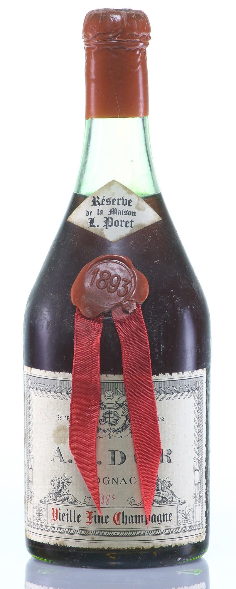 AE Dor No.1 Cognac 1893 Réserve de la Maison L. Poret Vieille Fine Champagne Age d'Or Waxbutton Vintage - Rue Pinard