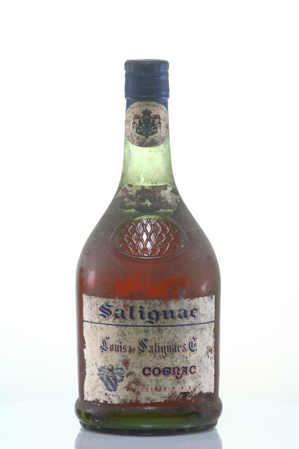 Louis de Salignac Fine Champagne Cognac V.S.O.P. Glassbutton NV 25 Year Blended Cognac - Rue Pinard