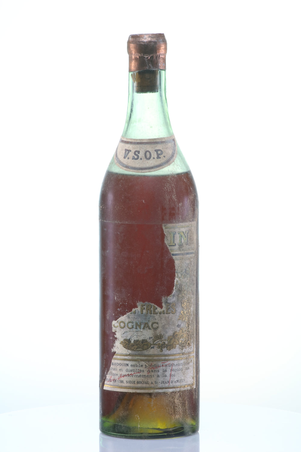 1950s Cognac VSOP Remains of Label - Rue Pinard