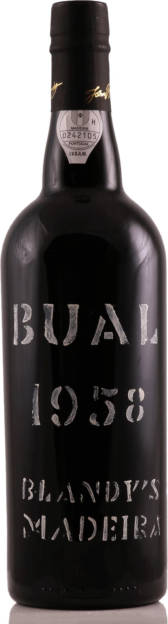 Blandys 1958 Bual Madeira, Medium-Sweetness & Complex Flavors, Aged since 2009 - Rue Pinard