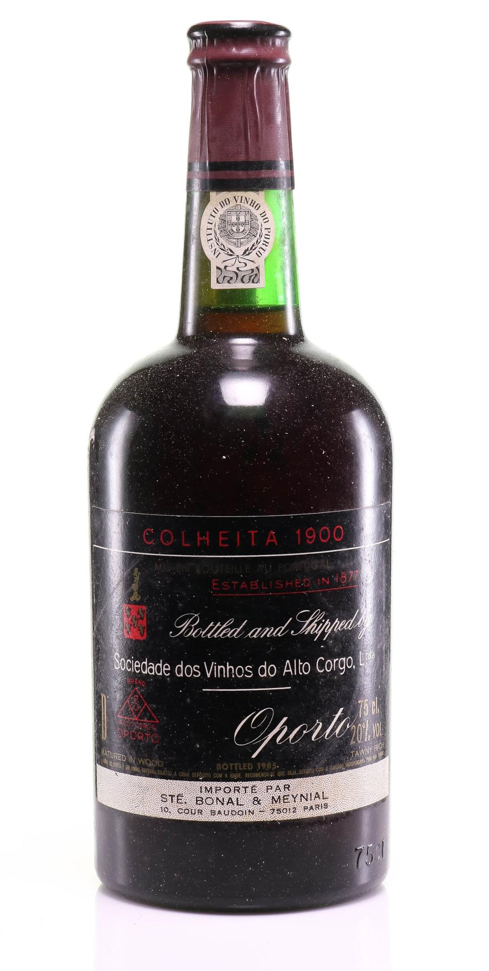 Sociedade dos Vinhos do Alto Corgo Colheita Tawny Port 1900, 1985 Bottle in Original Wooden Box - Rue Pinard