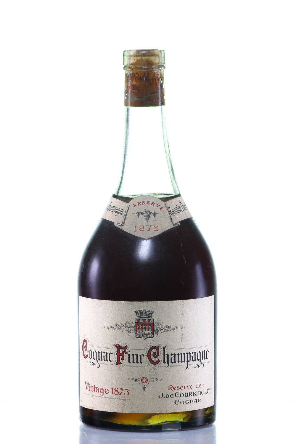1875 J. de Courbiac Réserve Cognac Necklabel Grand Fine Champagne Region - Rue Pinard