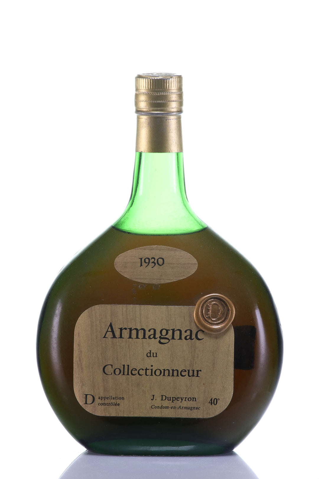 Dupeyron J. Armagnac Cognac Waxbutton 1930 Vintage - Rue Pinard