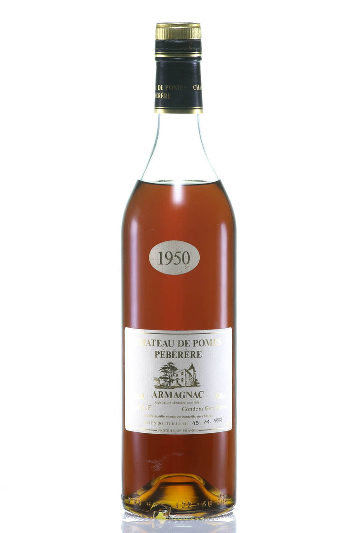 Château de Pomes Pébérère 1950 Armagnac Bottled 1999 - Rue Pinard