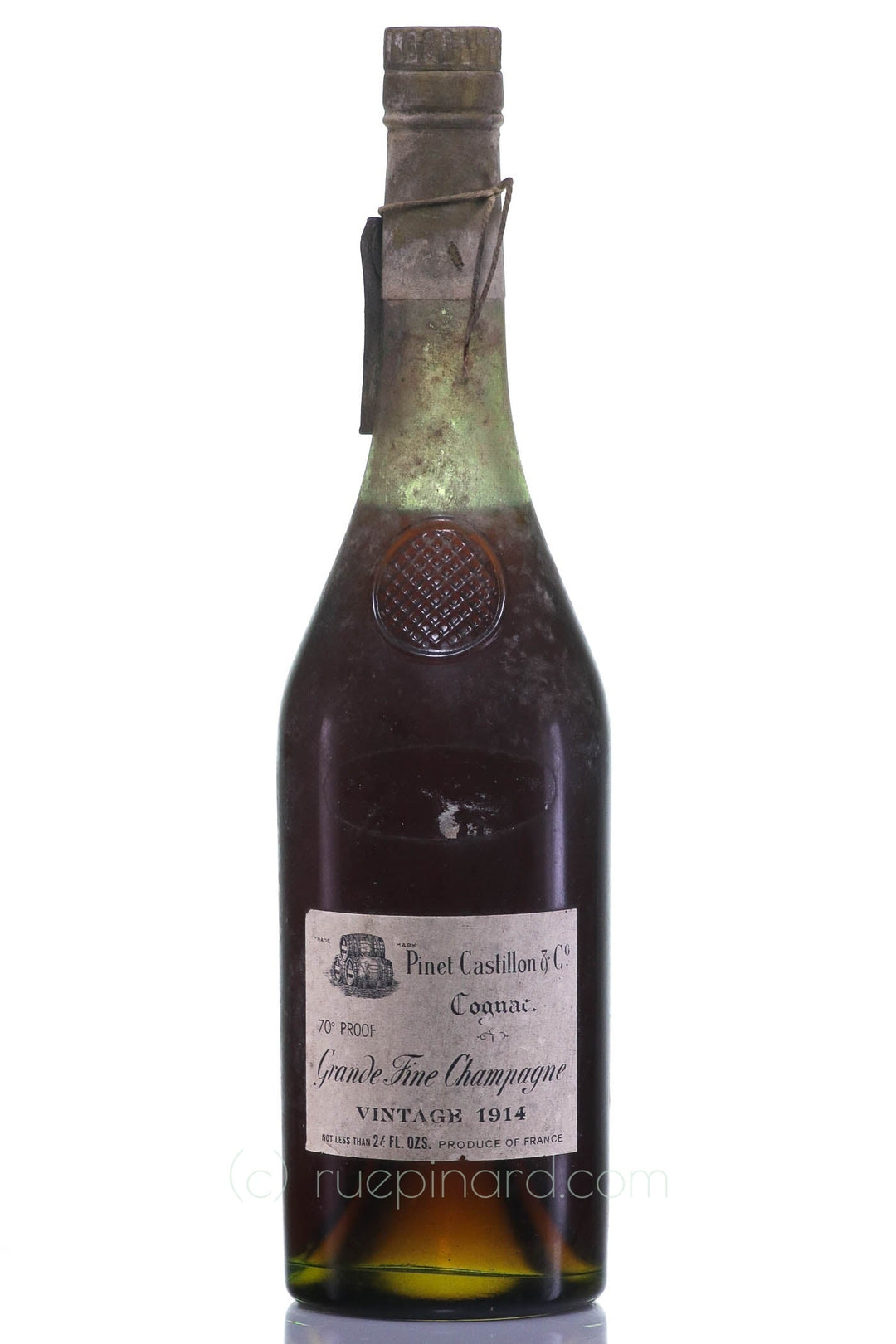 1914 Grande Fine Champagne Pinet Castillon & Co Cognac - Rue Pinard