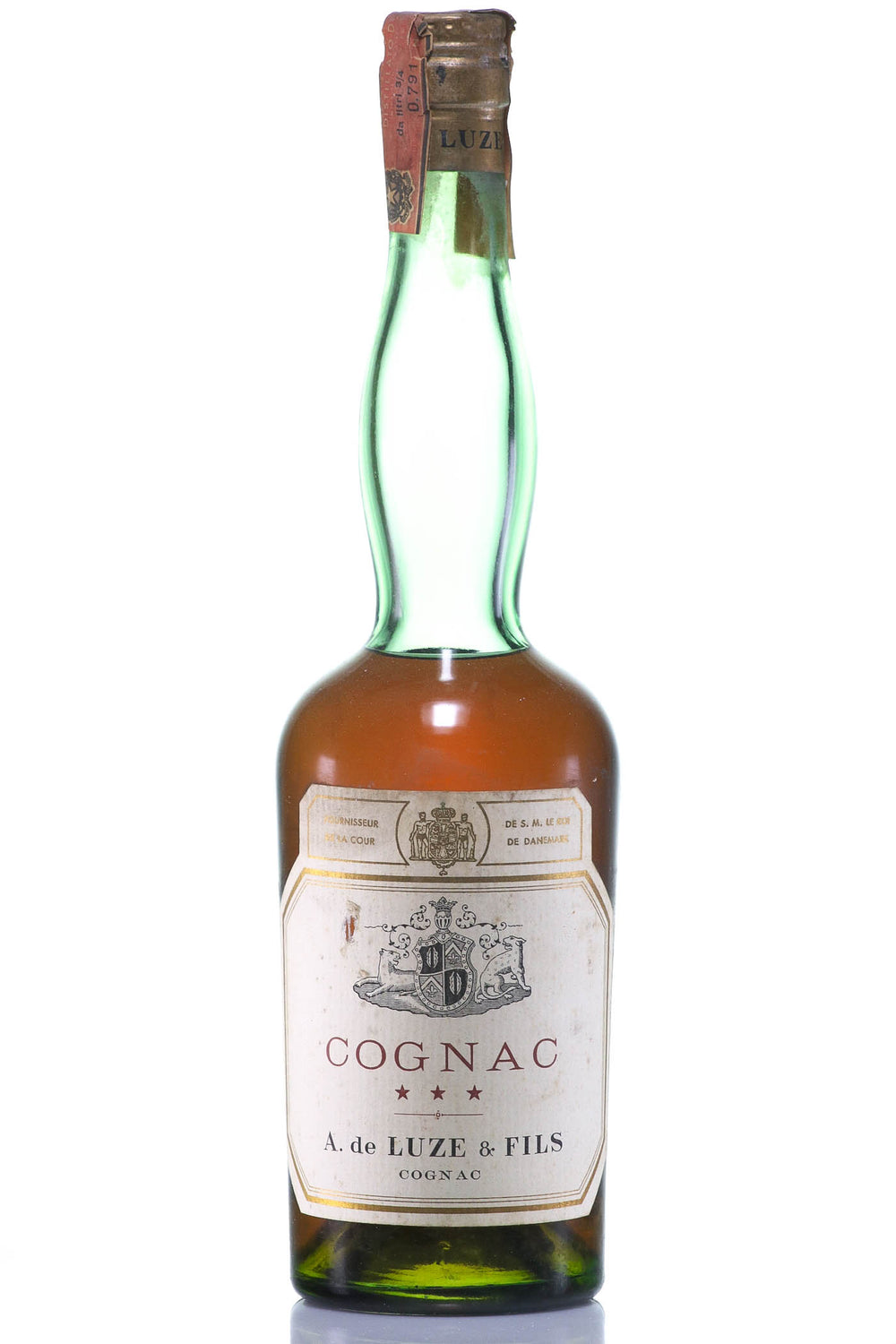 Luze & Fils Cognac A de Three Stars, Serie AA - n. 035, No. 0791 Edition Vintage 1890 - Rue Pinard