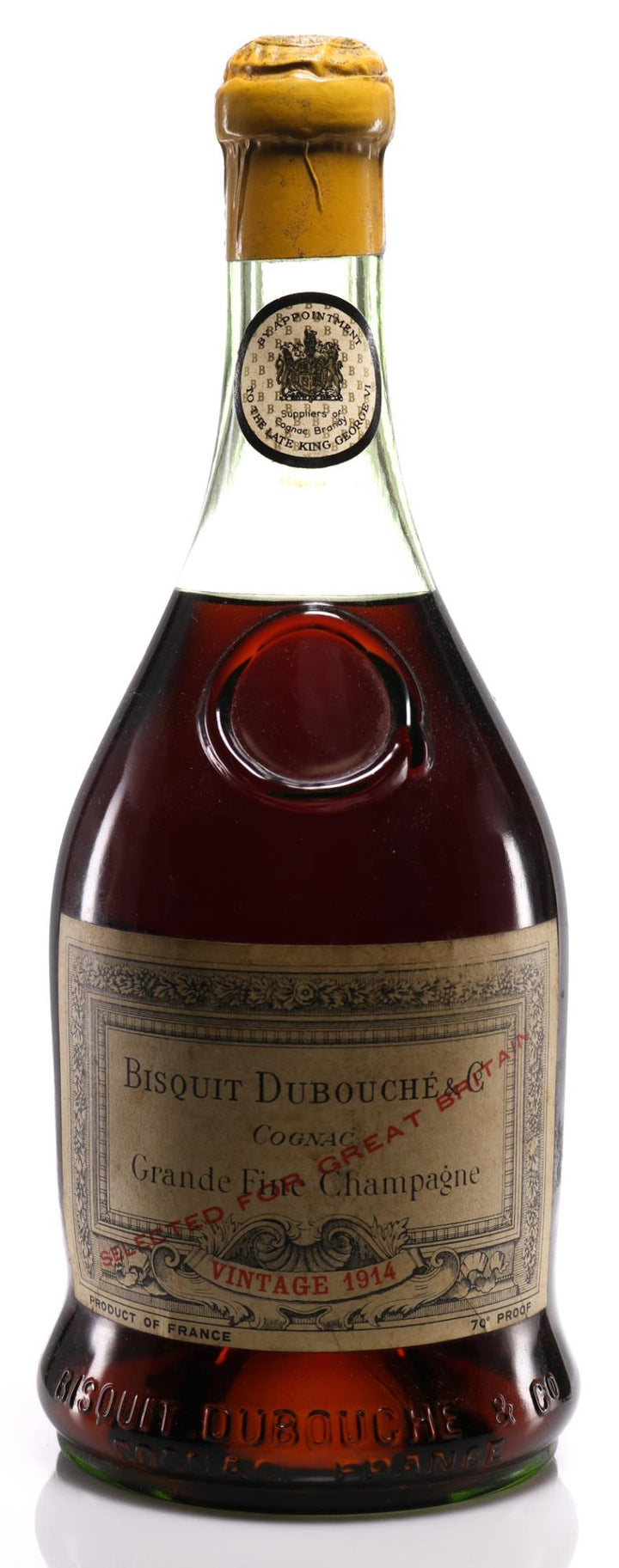 Bisquit Dubouché Grande Fine Champagne Cognac NV 1914 - Rue Pinard
