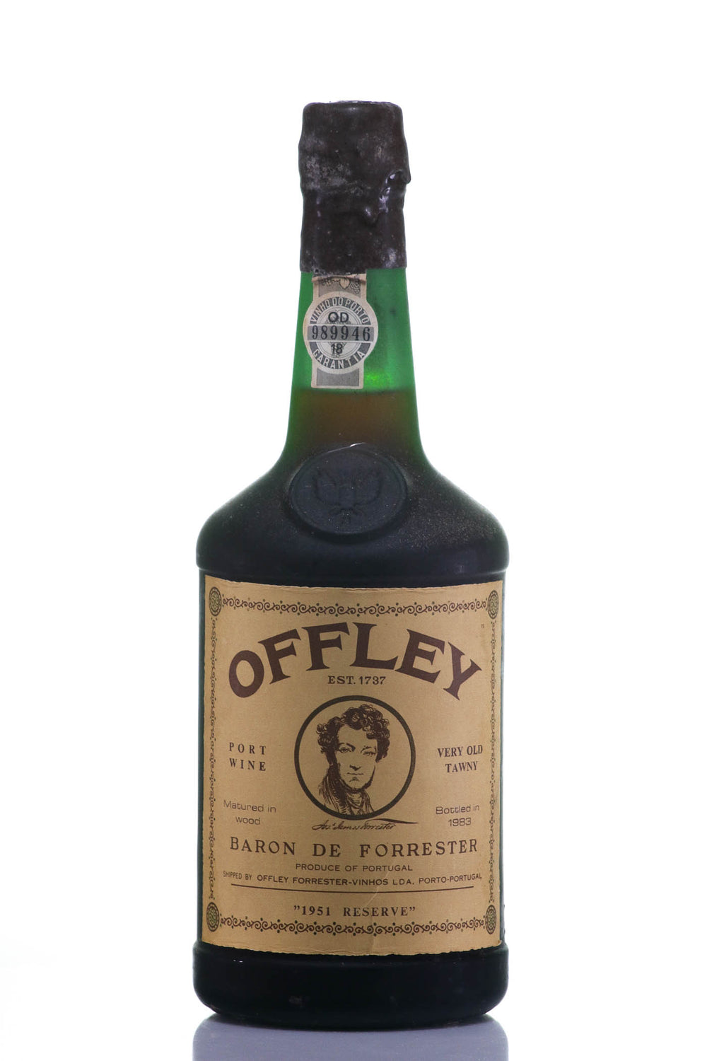 1951 Offley Colheita Port, Forrester Glass Shoulderbutton Bottle, 1983 Bottling - Rue Pinard