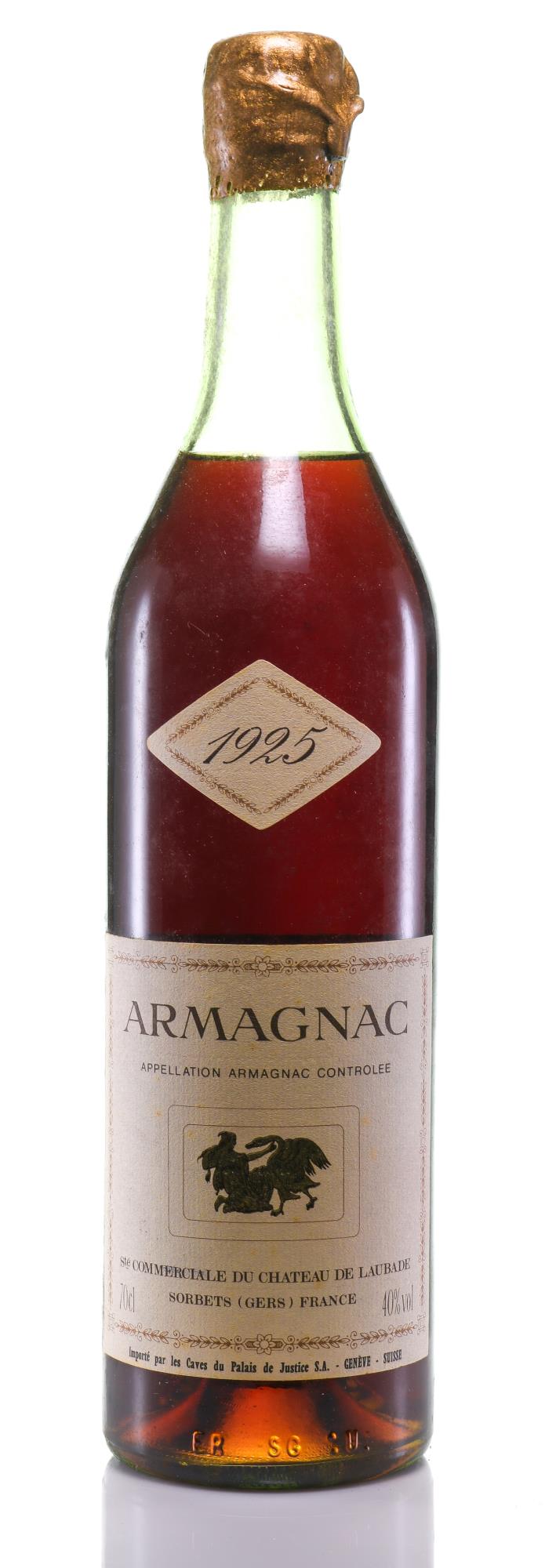 Château de Laubade 1925 Armagnac, Bottled 1985 - Rue Pinard