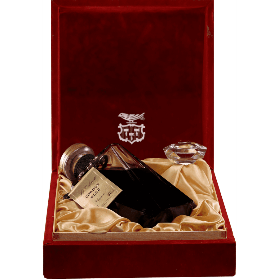 Martell Cordon Bleu Cognac in Baccarat Decanter - legendaryvintages