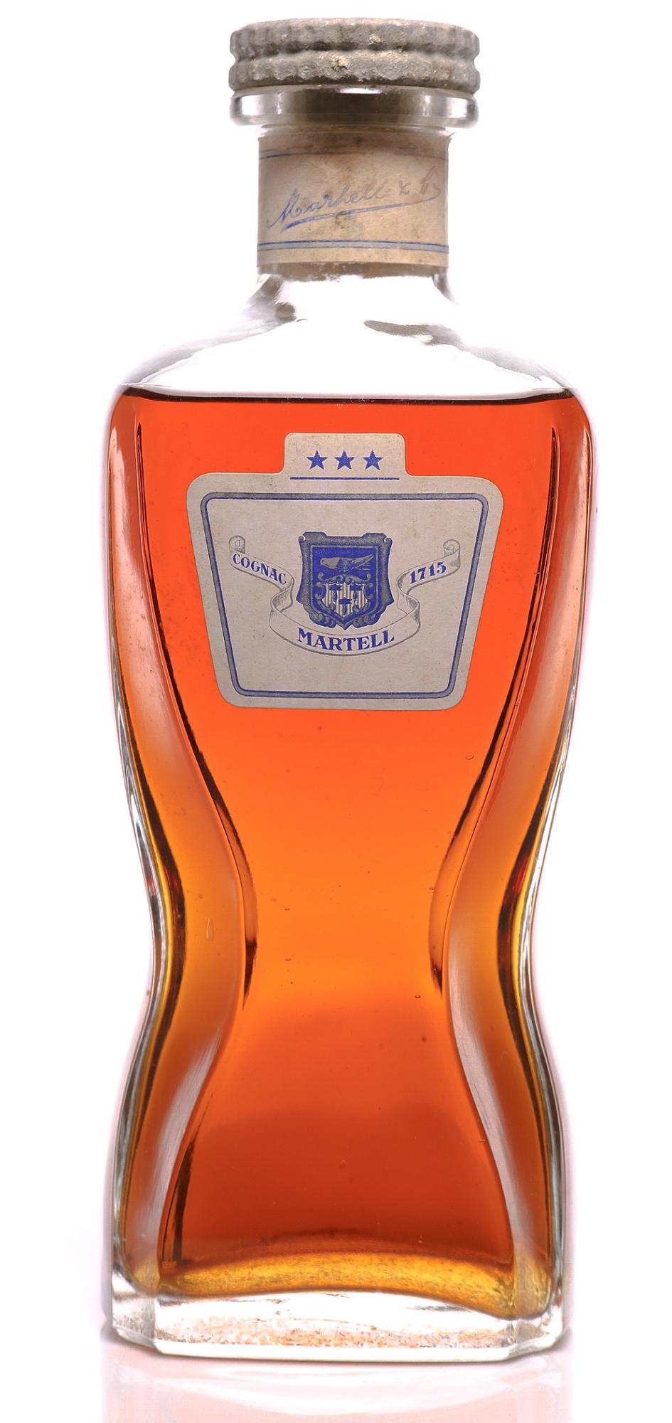 Martell Cognac 3 Star Very Old Pale 1960s - Decanter - Rue Pinard