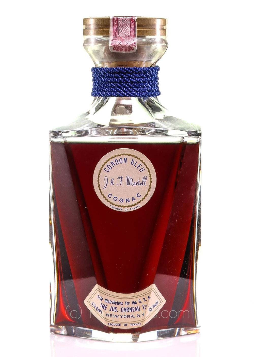 Martell Cordon Bleu Cognac, Vintage 2005, in Baccarat Decanter with Luxury Box - Rue Pinard