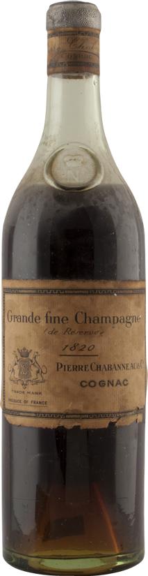 Pierre Chabanneau & Co. Grand Fine Champagne Cognac 1820 Imperial Glass Button 'N' - Rue Pinard